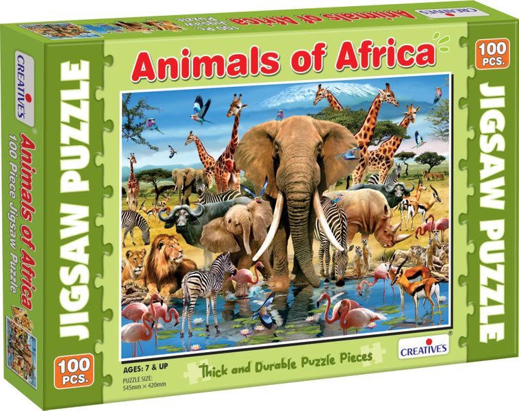 Animals Of Africa 100 Piece Jigsaw Puzzle