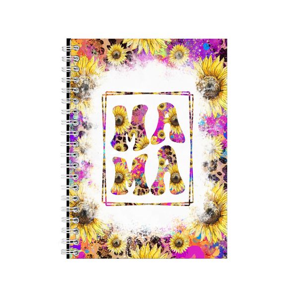 Floral Leopard Print Mom Notebook Mother's Day Gift Idea A4 Notepad Pad 83