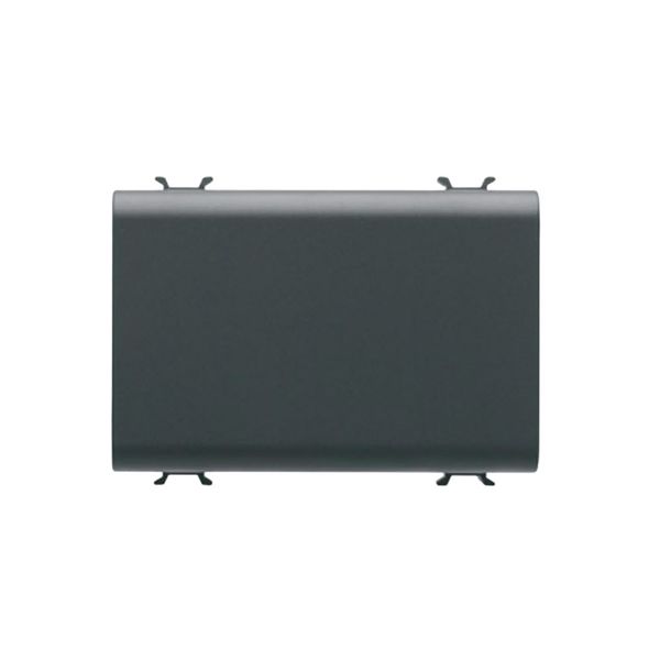 Gewiss - Chorus 3-Gang Blank Plate Black