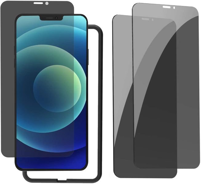 Anti Spy iPhone 12 Privacy Tempered Glass Screen Protector - AW