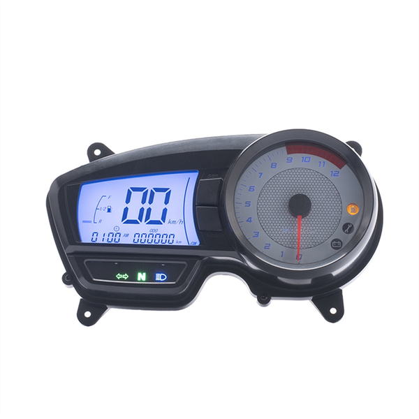 Motorcycle Speedometer Lcd Digital Odometer Compatible with Universal