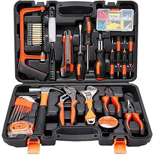 100Pcs Multi-Functional Repair Combo Tool Kit Home Use Hardware Suit Tool