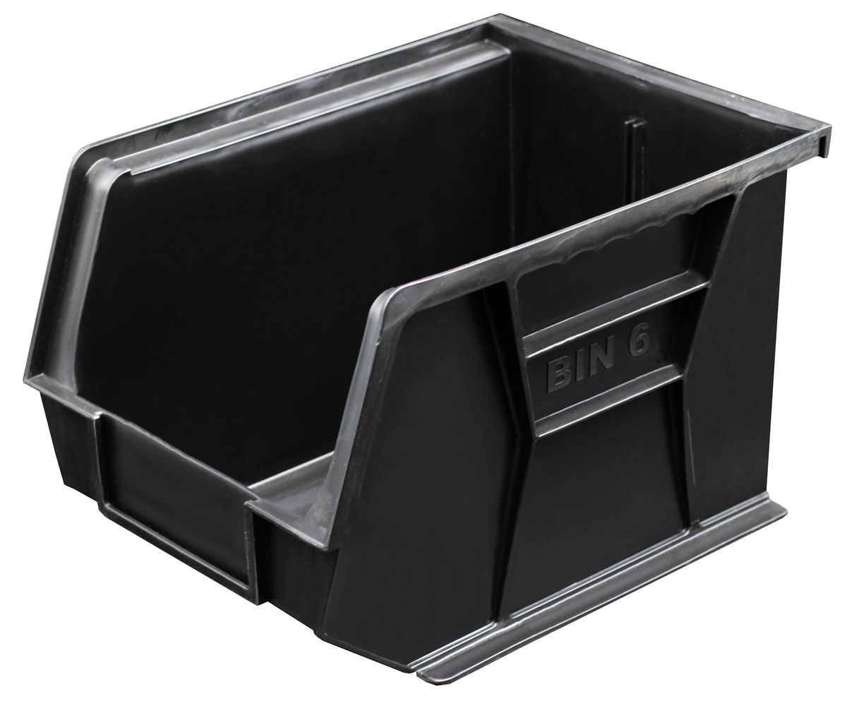 Bin6 - Black Storage Bin 280mm x 210mm x 180mm (Pack of 24)