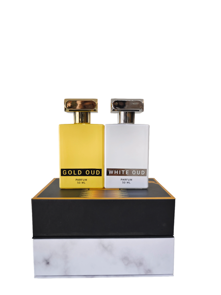 White Oud&amp; Gold Oud 50ml Parfum Duo - Long Lasting Arabian Perfume Bundle