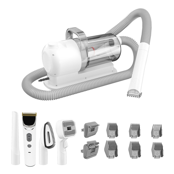 7-in-1 Professional Pet Grooming Vacuum Kit Pro Clippers Dogs, Cats - 2.5L