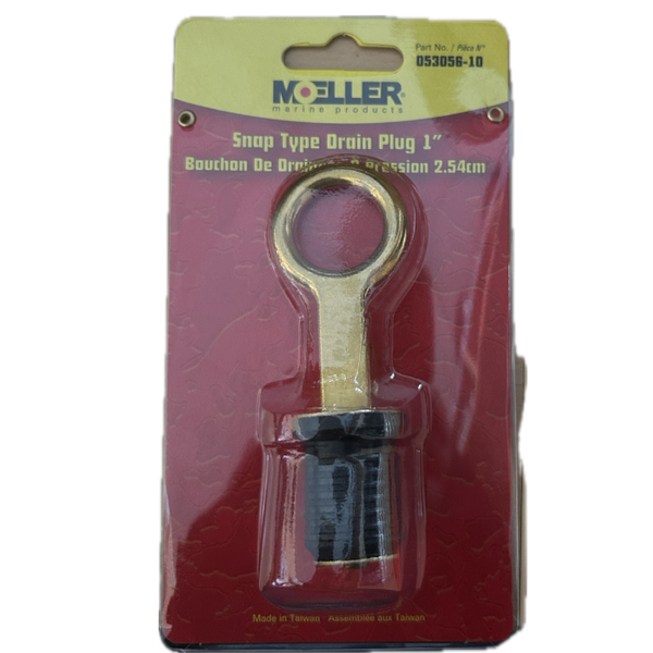 Moeller - Snap Down Drain Plug For Boats