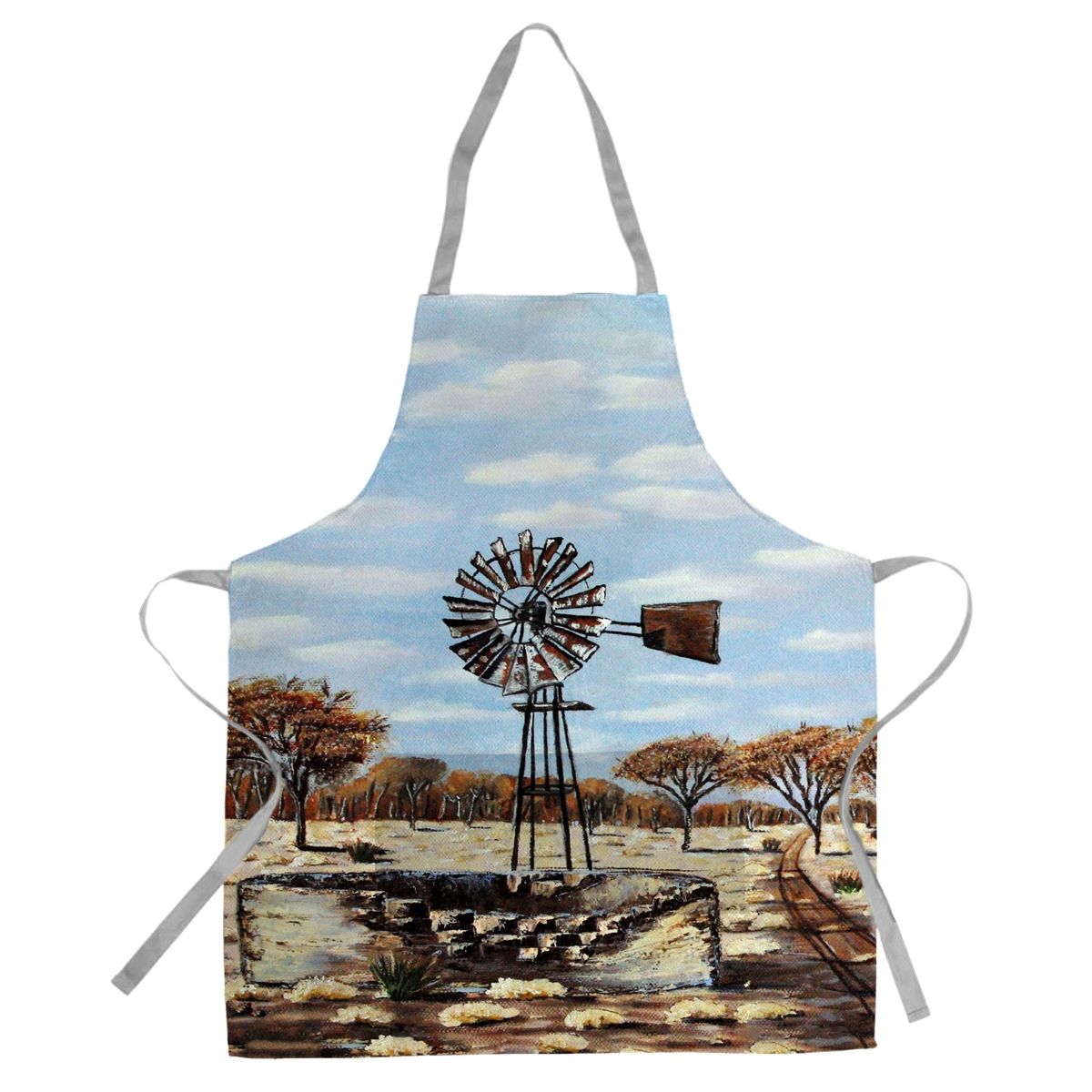 Dry Windmill Dam Medium Length Apron By Marthie Potgieter | Shop Today ...