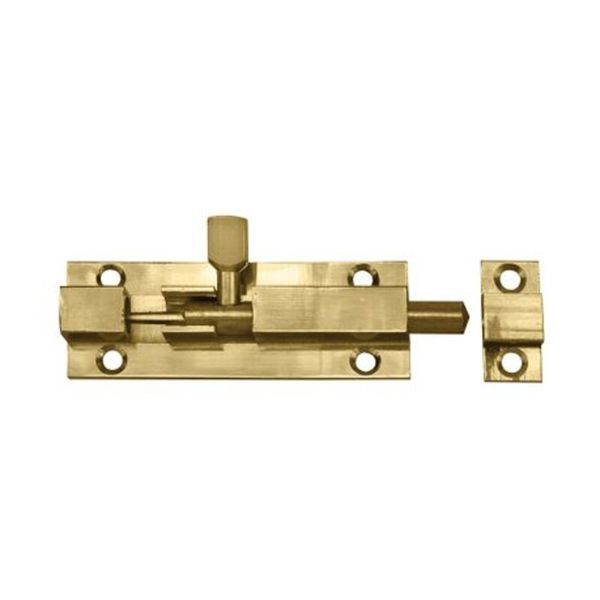 Brass Barrel Bolt Necked Lock 50mm