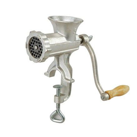 Hand operated shop meat mincer