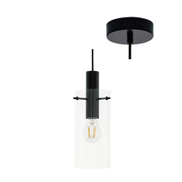 Montefino - 1 Light - Pendant - 110mm - Black