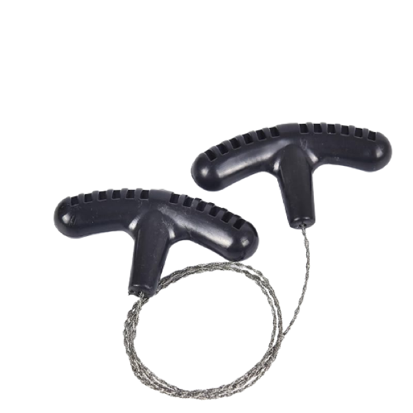 Manual Hand Steel Rope Chain Saw Travel Tool- Black