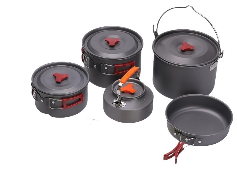 Compact Camping Cookware Collapsible Mess Kit Set of 5 | Shop Today ...