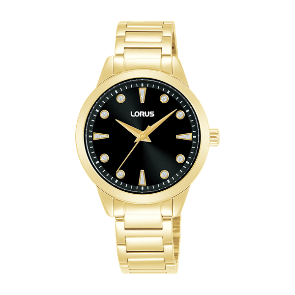 Lorus Women Stainless steel Cubic Zirconia Analogue, Formal Watch RG270YX9