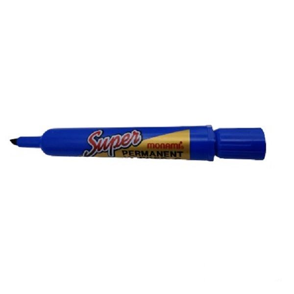 Monami -Blue - Super C Permanent Marker Chisel Point x 2