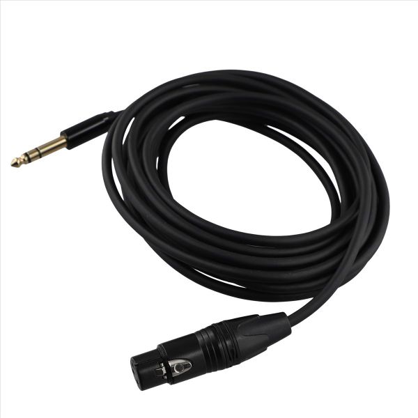 Audio Cable 5 Meters XLR Tap 6.5 to XLR Female Audio Cable Braided 6.35 Tri