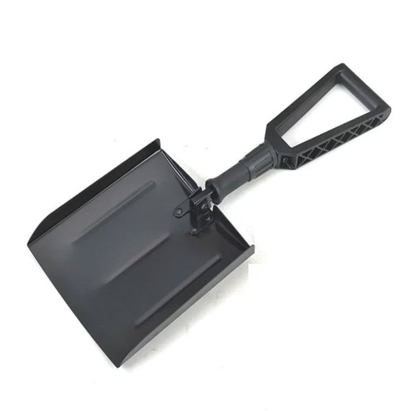 Heavy Duty Folding Snow Shovel with Iron Handle - for Car, Home &amp; Camping
