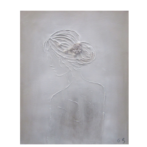Canvas - Figures - Cream I - 800mmx1000mm