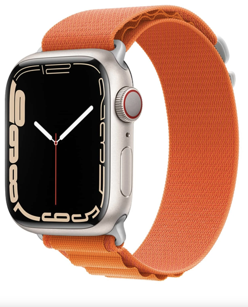 Watch Straps for Apple Watch 42mm,44mm,45mm,49mm Orange Nylon Strap