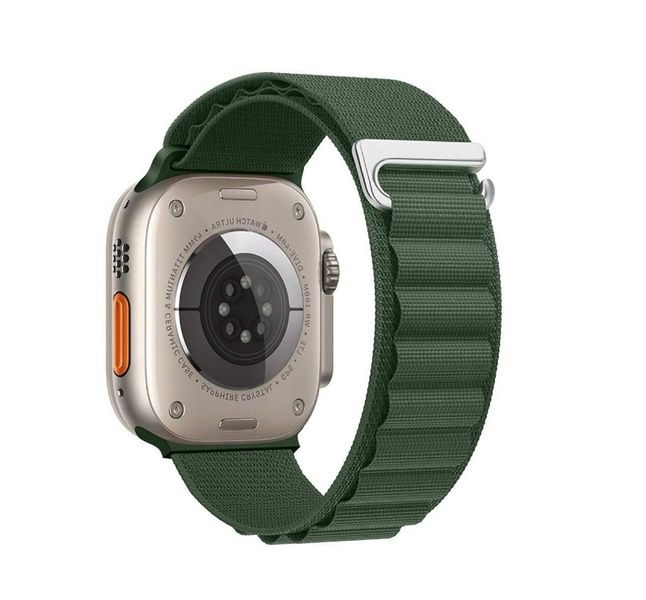 Alpine Loop Watch Band For Apple With Metal Hook - Blue &amp; Grey