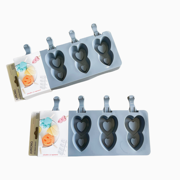 Silicone Ice Cream Moulds - 2 Piece