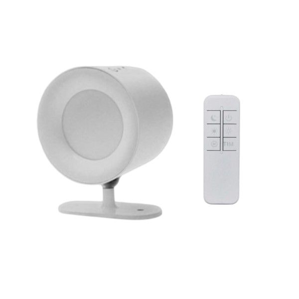 Adjustable Wireless Wall Light With Remote Control - White