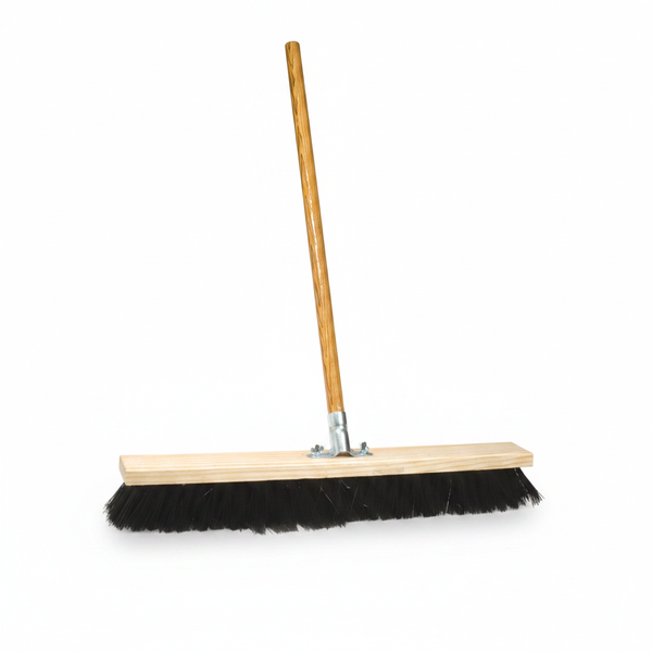 MTS 450mm Hard PVC Platform Broom with Wooden Handle