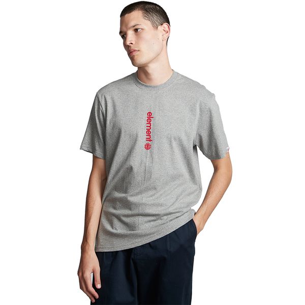 Element Vert Horizon Mens SS T-Shirt - Grey Melange