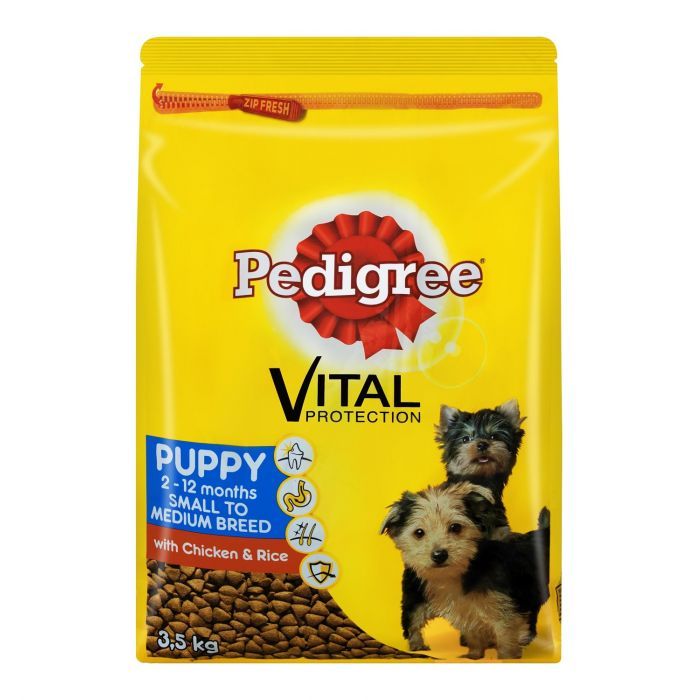 Bulk Pack 4 x Pedigree Puppy Dog Dry Food for Small to Medium Breed 3