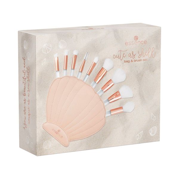 essence Cute As Shell Bag &amp; Brush Set 01