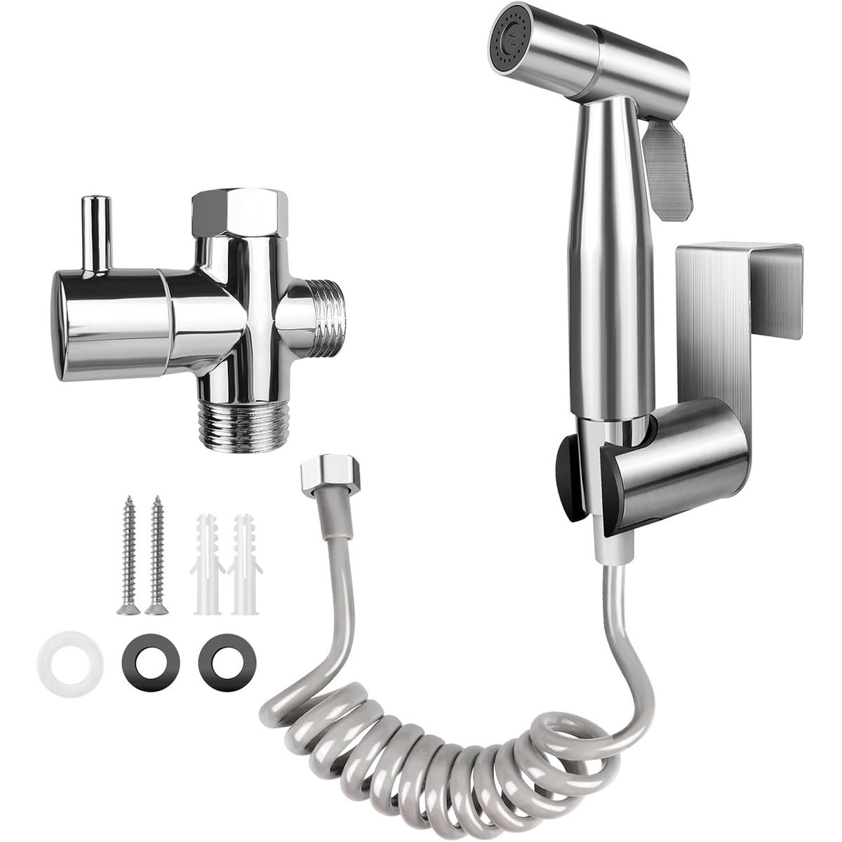 Toilet Faucet Spray Gun Set with Bounce Taps, Hand-Held Bathroom Tool