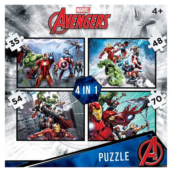 Marvel Avengers 4in1 Puzzle (35+48+54+70)