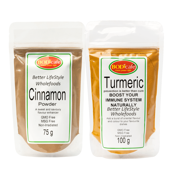 BodiCafe Turmeric Powder 100g &amp; Cinnamon Powder 75g 2Pack - Paris