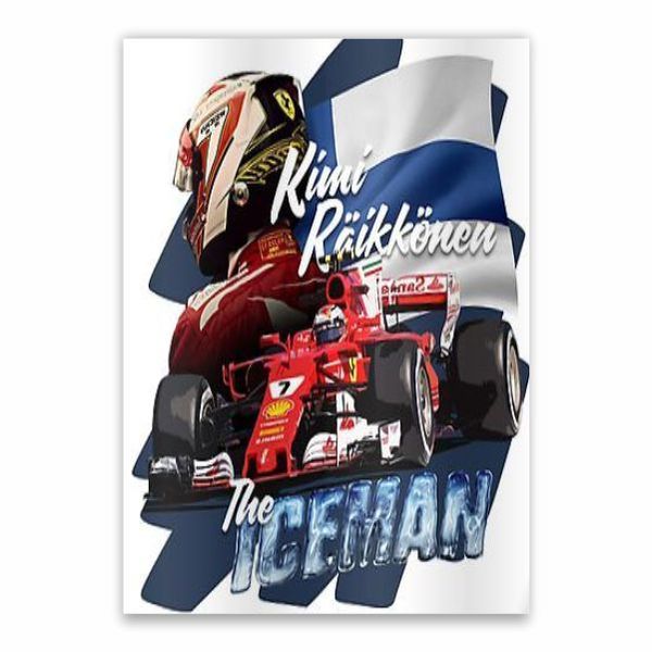 Kimi Raikkonen The Iceman Poster - A1