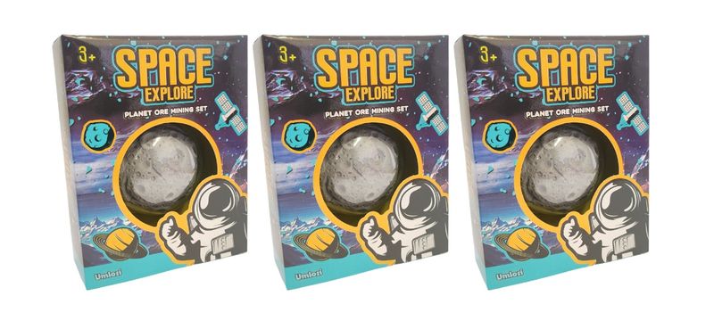 Space Exploration Dig &amp; Discover - 3 Pack Excavation Sets