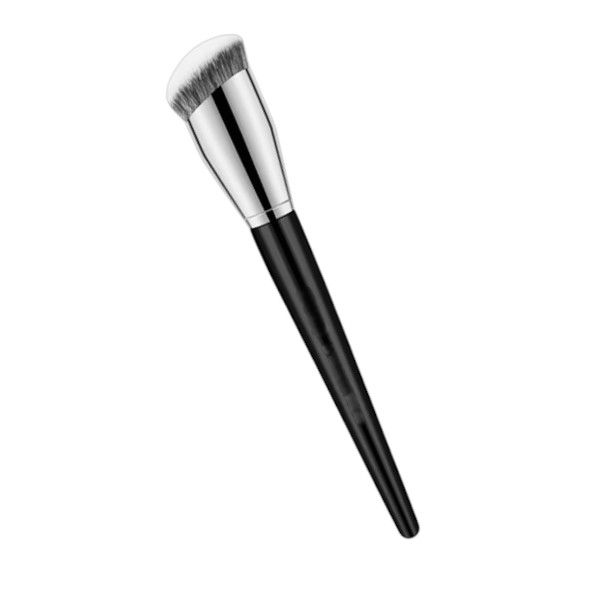 Circular Oblique Head Design Foundation Brush - Black