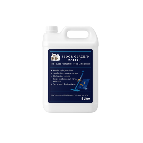 Floor Glaze &amp; Polish - High-Gloss Shine for Wood, Tiles &amp; Vinyl 5L