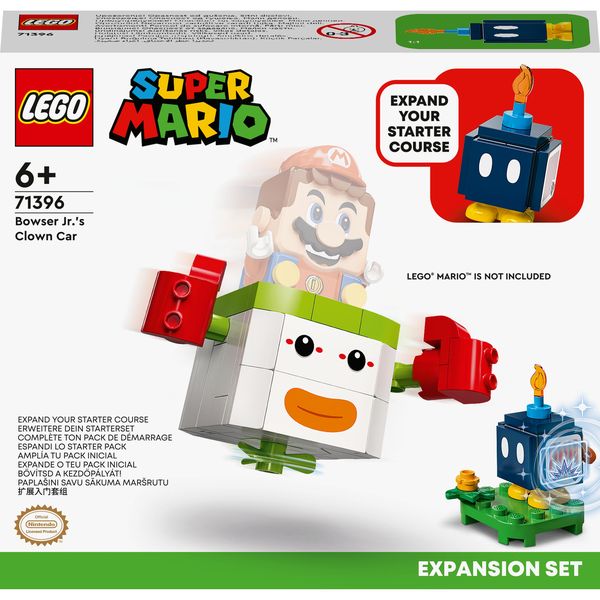 LEGO Super Mario Bowser Jr.'s Clown Car Expansion Set 71396 Building Kit (84 Pcs)