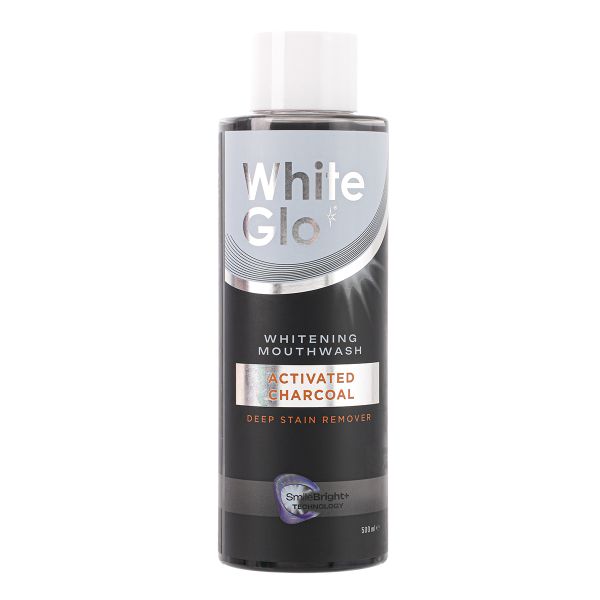 White Glo Whitening Mouthwash Activated Charcoal 500ml