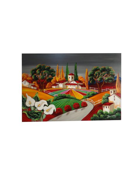 Exclusive Home Decor-Vibrant Landscape-Fine Art Painting)-120cm x 80cm