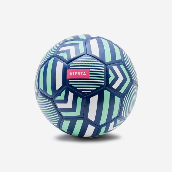 Kipsta Football Light Learning Ball Size 5 - Black &amp; Green