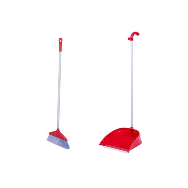 Dustpan And Broom Set With Metal Handle Cleaner C130002