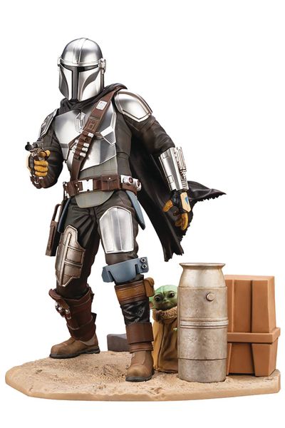 The Mandalorian &amp; The Child Artfx PVC Statue