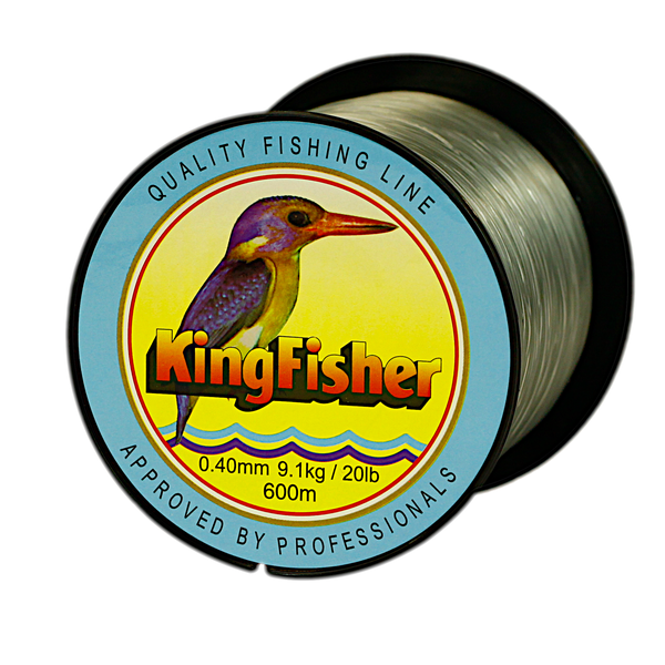 Kingfisher Nylon Fishing Line, Colour Green, 9.1KG .40MM, 600M Spool