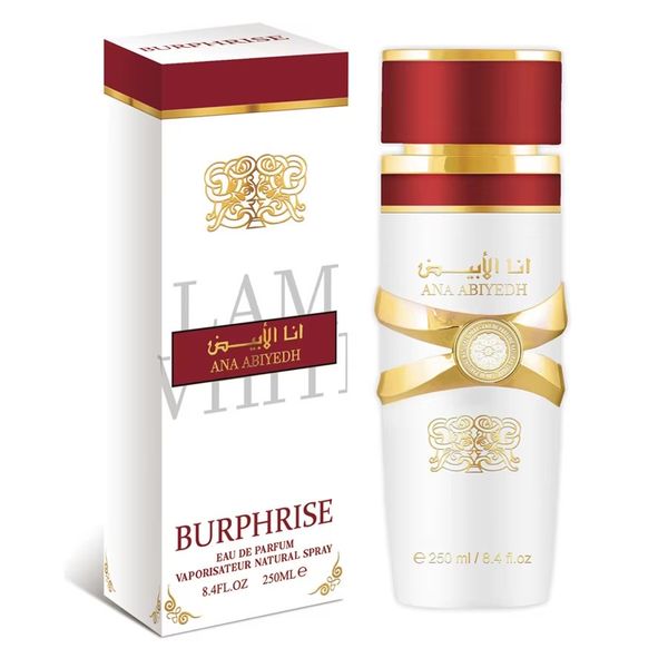 NIGANJ Burphrise Ana Abiyedh 250ml Eau de Perfum| Arabic Perfume