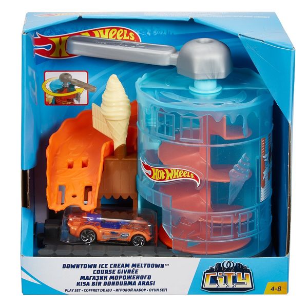 Hot Wheels City Downtown Ice-Cream Meltdown Course