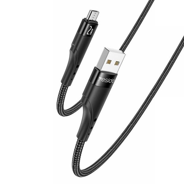 YESIDO CA109 3m 2A USB to Micro USB Charging Data Cable - Black