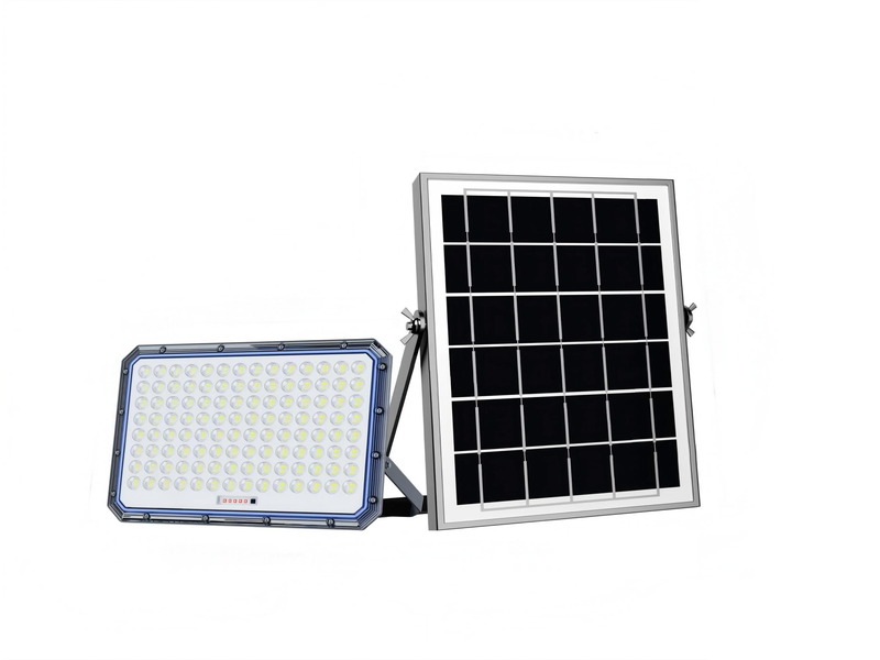 Solar Powered Flood Light with Panel &amp; Remote - 3000w