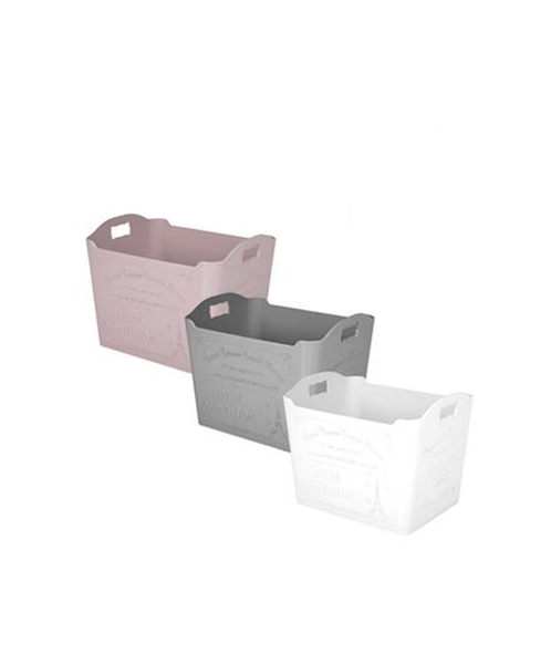 Plastic Paris Basket 3L - 19x14x14cm - x 3