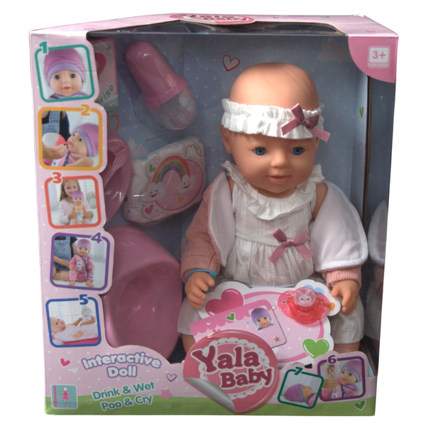 Yala Baby 45cm Drink &amp; Wet Baby Doll