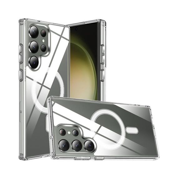 Magnetic Clear Case for Samsung Galaxy S24 Ultra